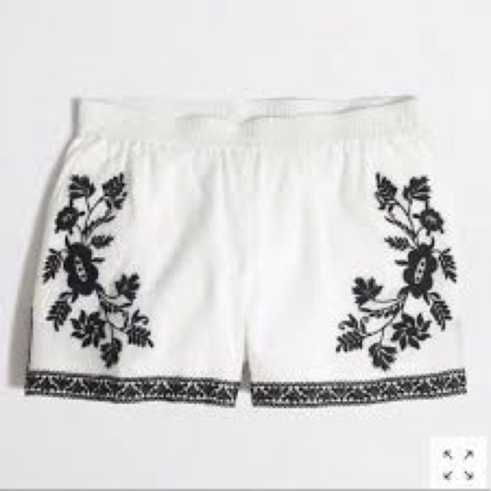 J.Crew Embroidered Shorts